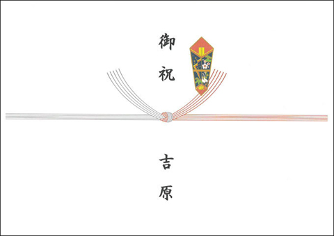 結び切り(水引5本:快気など)